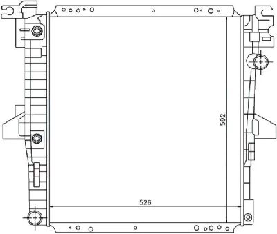 Лот: 3729192. Фото: 1. Радиатор ford explorer 4.0 1996-2002... Двигатель и элементы двигателя