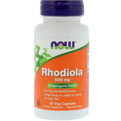 Лот: 11300704. Фото: 1. Rhodiola 500 мг, 60кап now foods... Спортивное питание, витамины