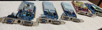 Лот: 21100404. Фото: 1. Видеокарта 128Mb/256Mb/128bit... Видеокарты