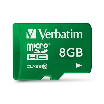 Лот: 5057880. Фото: 1. Карта памяти microSD HC 8 GB Verbatim... Карты памяти