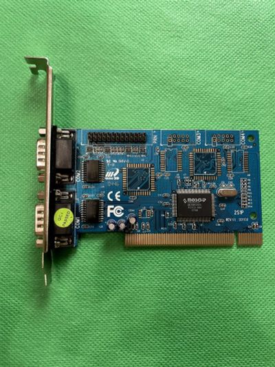 Лот: 18146759. Фото: 1. ⚠️👍 Контроллер PCI 2xCOM MCS9835CV. Платы расширения, контроллеры, доп. порты