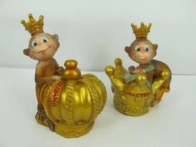 Лот: 10549409. Фото: 1. Копилка Обезьянка с короной 161... Копилки