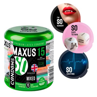 Лот: 24255056. Фото: 1. Набор презервативов Maxus Mixed... Презервативы