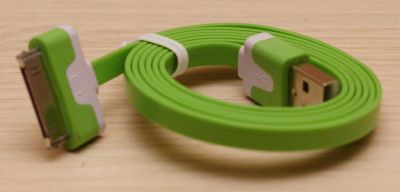 Лот: 9139387. Фото: 1. Кабель USB плоский для iPAD iPhone... Дата-кабели, переходники
