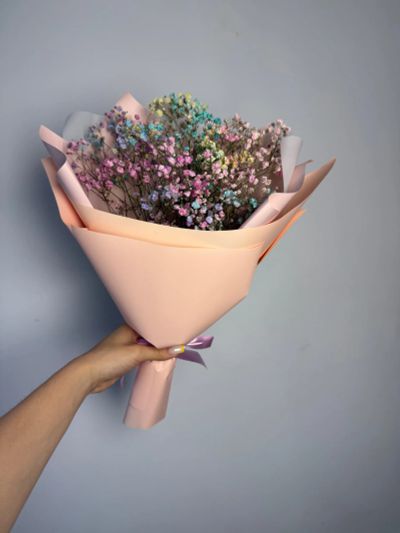 Лот: 25554498. Фото: 1. 6. Букет-комплимент из сухоцветов. Свежие цветы