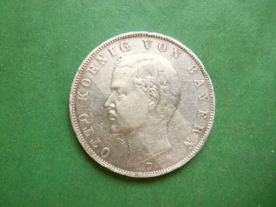 Лот: 25124112. Фото: 1. Германия 3 марки 1913 г.,D,Бавария... Германия и Австрия