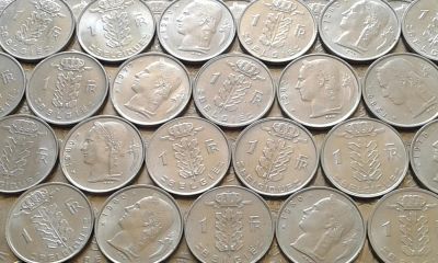 Лот: 7695145. Фото: 1. 25 монет Бельгии ( 1fr Церера... Европа