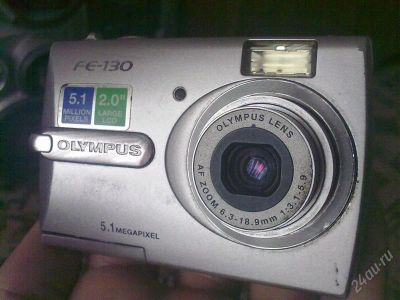 Лот: 1345830. Фото: 1. олимпус ft-130 с дефектом, читайте... Цифровые компактные