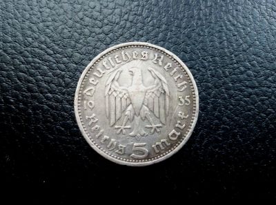 Лот: 19173628. Фото: 1. 5 марок 1935 года 3й рейх серебро... Германия и Австрия