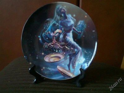 Лот: 2454278. Фото: 1. Декоративная тарелочка знак зодиака... Другое (предметы интерьера)