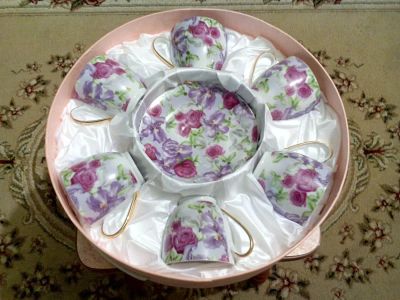 Лот: 4717687. Фото: 1. Чайный сервиз (чашки и блюдца... Кружки, стаканы, бокалы