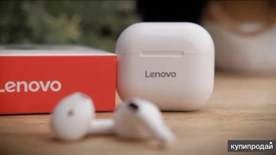 Лот: 21972585. Фото: 1. Беспроводные наушники Lenovo Thinkplus... Наушники, гарнитуры