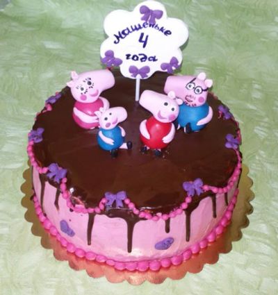 Лот: 7107318. Фото: 1. торт Свинка пеппа / Peppa pig. Торты, пирожные