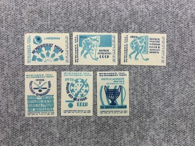 Лот: 25847089. Фото: 1. Набор из 6 коллекционных спичечных... Бутылки, пробки, этикетки
