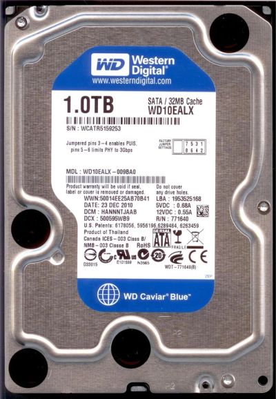 Лот: 2975044. Фото: 1. Western Digital WD10EALX. Жёсткие диски (HDD)