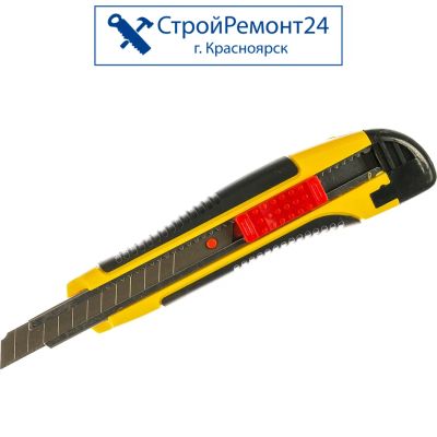 Лот: 25758573. Фото: 1. Нож строительный Stayer 9 мм пластиковый... Ручной инструмент