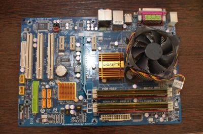 Лот: 9581909. Фото: 1. Материнская плата LGA775 Gigabyte... Материнские платы