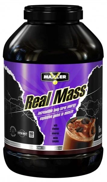 Лот: 4961560. Фото: 1. Гейнер Real Mass от Maxler (Спортивное... Спортивное питание, витамины
