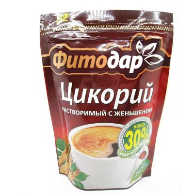 Лот: 22073110. Фото: 1. Цикорий растворимый с женьшенем... Чай, кофе, какао