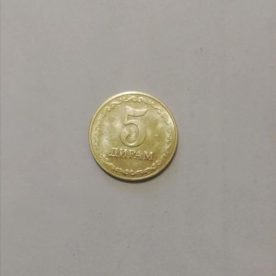 Лот: 20028691. Фото: 1. 5 дирам Таджикистан 2011г. Страны СНГ и Балтии