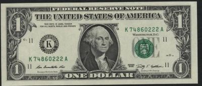 Лот: 4593202. Фото: 1. США 1 доллар 2009 пресс, номер... Америка