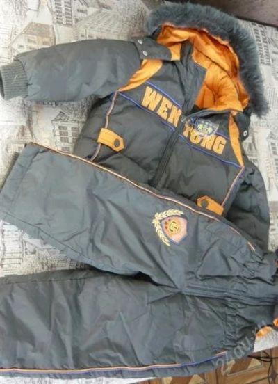 Лот: 2531145. Фото: 1. Детский пуховой комбинезон р.90. Верхняя одежда