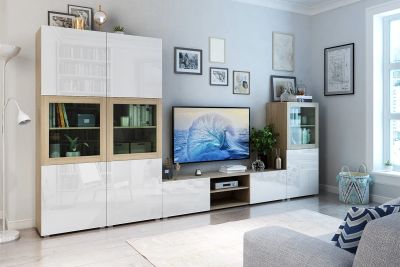 Лот: 23644443. Фото: 1. Гостиная Hoff Оскар с тумбой и... Гостиные, стенки, горки