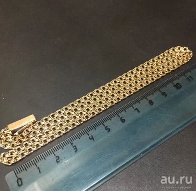 Лот: 14129297. Фото: 1. Цепь Бисмарк золото 585. Цепочки
