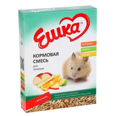 Лот: 16386434. Фото: 1. кормовая смесь для хомяков ФРУКТЫ... Корма