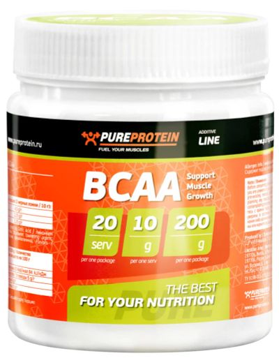 Лот: 3536865. Фото: 1. BCAA Pure Protein (Спортивное... Спортивное питание, витамины