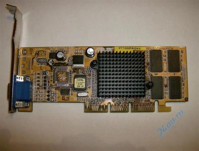 Лот: 714196. Фото: 1. AGP geforce 2 mx400 64 mb 64 bit. Видеокарты