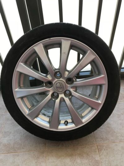 Лот: 11431858. Фото: 1. Диски Lexus r17 с резиной 225... Шины на дисках