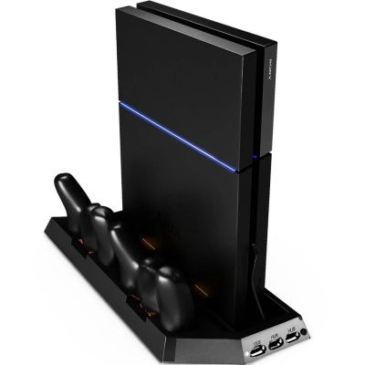 Лот: 8384860. Фото: 1. Подставка для PS4 + зарядка. Аксессуары для игровых приставок, консолей, геймпады
