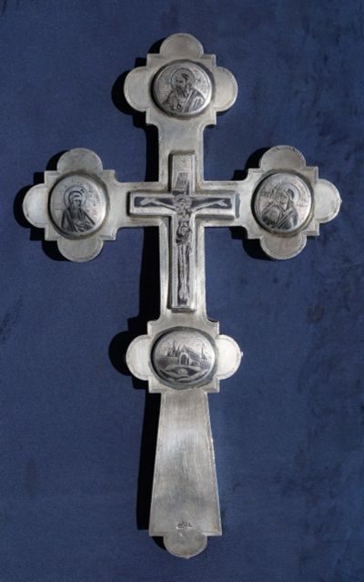 Лот: 19073710. Фото: 1. Старинный напрестольный крест... Другое (коллекционирование, моделизм)