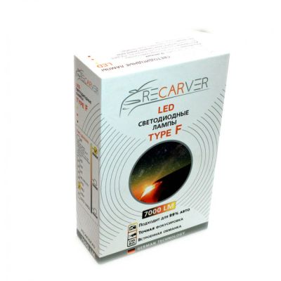 Лот: 15521584. Фото: 1. Лампа LED Recarver Type R H7 5000... Оптика и освещение