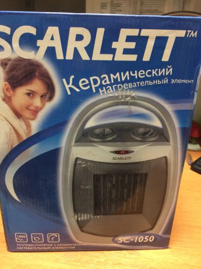 Лот: 9574595. Фото: 1. тепловентилятор scarlett. Обогреватели бытовые