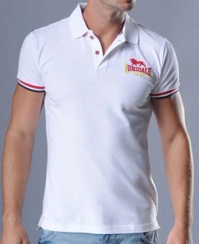 Лот: 3865054. Фото: 1. Поло Lonsdale Ryan белое XL/XXL. Рубашки, водолазки