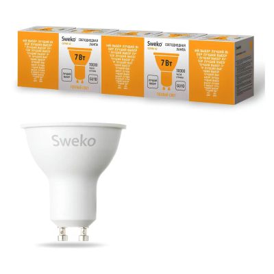 Лот: 25367133. Фото: 1. Светодиодные лампы Sweko софит... Лампочки