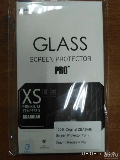 Лот: 8999456. Фото: 1. Стекло для Xiaomi Redmi 4 Prime... Защитные стёкла, защитные плёнки