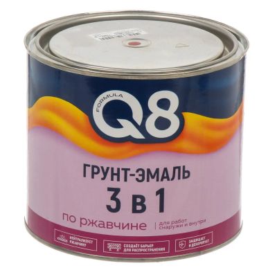 Лот: 25271626. Фото: 1. Грунт-эмаль Formula Q8, по ржавчине... Краски, лаки, растворитель