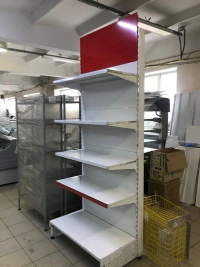 Лот: 15935573. Фото: 1. Стеллаж торговый металлический... Торговое