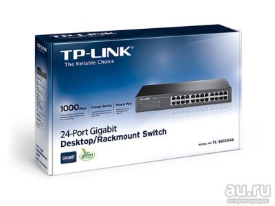 Лот: 8275986. Фото: 1. Коммутатор TP-Link TL-SG1024D... Коммутаторы