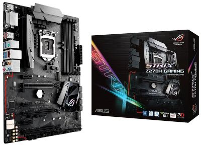 Лот: 21356665. Фото: 1. Asus Strix Z270H Gaming + Процессор. Материнские платы