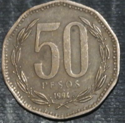 Лот: 19962800. Фото: 1. Экзотика с рубля (20956) Чили. Америка