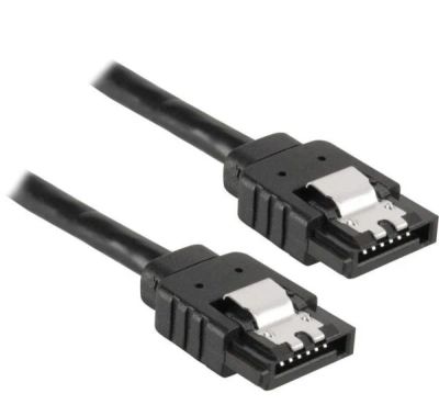 Лот: 6080116. Фото: 1. Кабель SATA 40 см Черный 11904. Шлейфы, кабели, переходники
