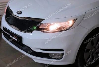 Лот: 15666043. Фото: 1. KIA RIO 15 Реснички широкие,Киа... Детали тюнинга