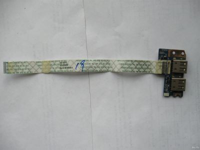 Лот: 17414392. Фото: 1. Плата с разъемами USB для ноутбука... Платы расширения, контроллеры, доп. порты