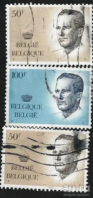 Лот: 9402217. Фото: 1. Бельгия . 3 шт. Марки