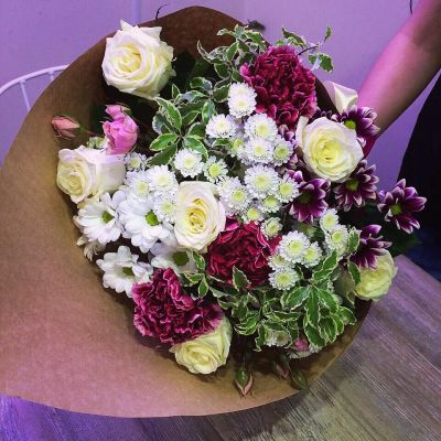 Лот: 8240362. Фото: 1. Сборный букет. Цветы на Щорса... Свежие цветы