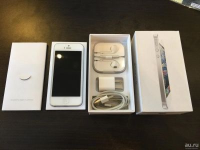 Лот: 8872328. Фото: 1. Б/у 32GB iPhone 5 Silver (Теги... Смартфоны